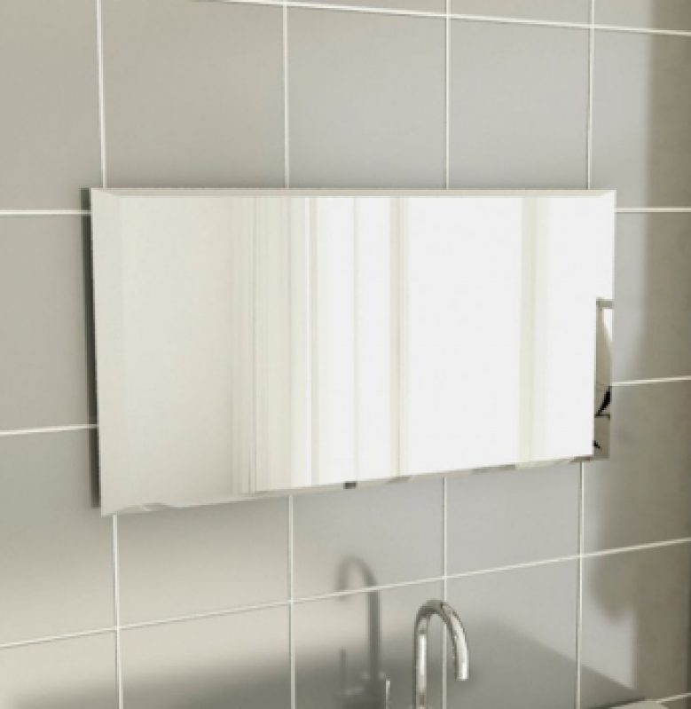 Empresa de Espelho Lapidado Banheiro Carandiru - Espelho Acabamento Lapidado