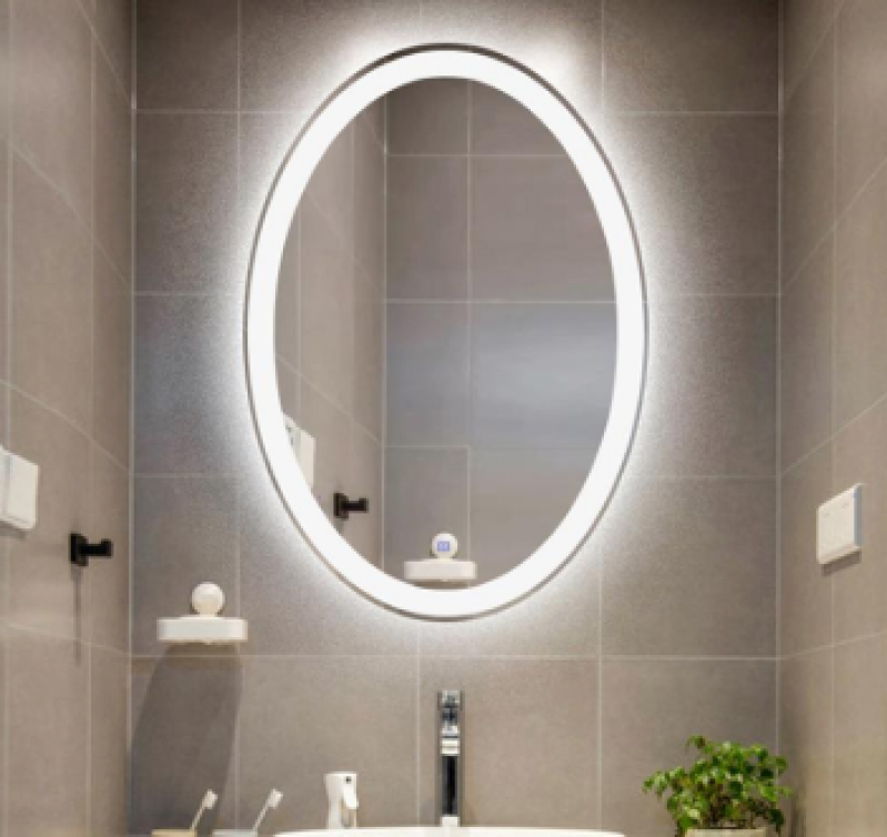 Espelho de Parede para Banheiro Jardim das Acácias - Espelho Grande para Banheiro