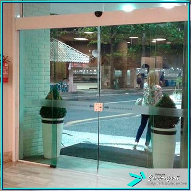 Porta de Vidro Automática Limão - Janela de Vidro de Correr Porta de Vidro Automática Limão - Janela de Vidro de Correr
