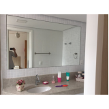espelho para banheiro lapidado Parque Santa Madalena