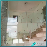 onde vende corrimão de escada de vidro Parque São Domingos