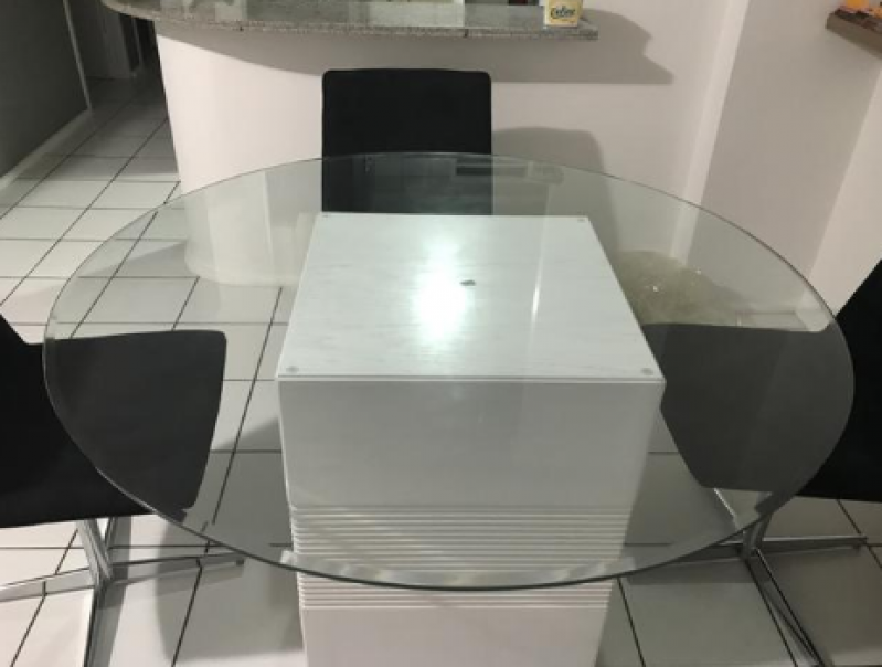 Vidro Comum para Mesa Vila Mazzei - Vidro Comum Cristal